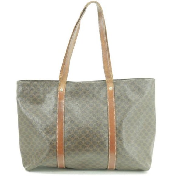 Céline Brown Monogram Macadam Tote Bag  16CK855 - Picture 1 of 12